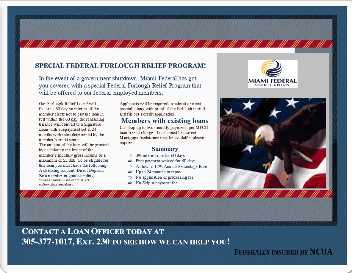 Furlough relief is available