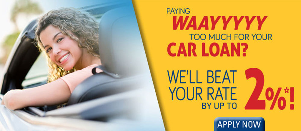Paying way too much for your car loan? We'll beat it by up to 2%